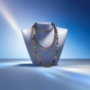 Colorful bead necklace, a simple and fashionable accessory hand-woven with multi-colored glass beads Application Scenario